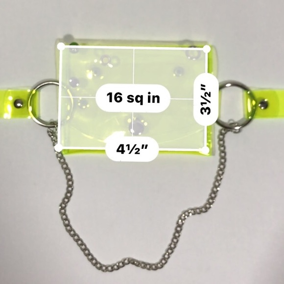 Mini Transparent Chain Belt Fanny Waist Coin Bag - Picture 6 of 8